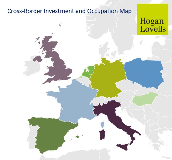 cross border investment and occupation map