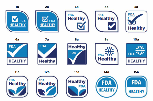 FDA healthy symbols